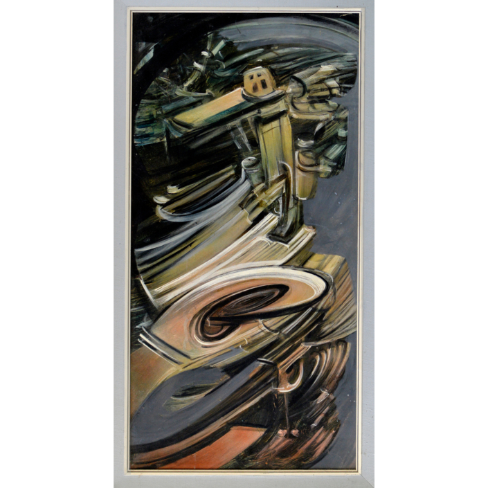 Gerrit Bekker, Gute Nacht mein Kind, 48x83cm, 1973, ID_224