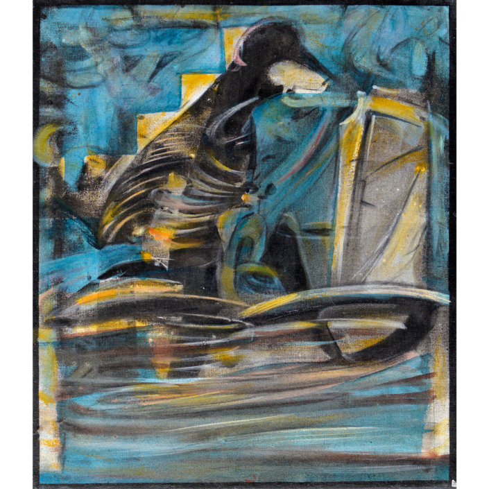 Gerrit Bekker, Vogel her, 61x70cm, 1995, ID_226