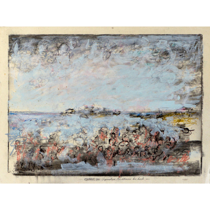 Gerrit Bekker, Figurative Strukturen bis hoch, 38x30cm, xxxx, ID_233