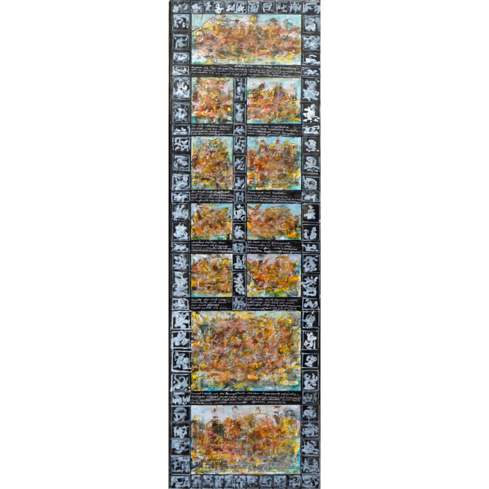 Gerrit Bekker, Die Arbeit am Verdorbenen, 36x115cm, 2009, ID_249