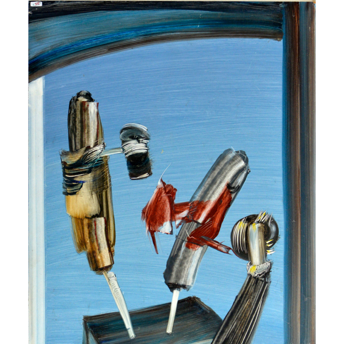 Gerrit Bekker, Anfänglich schrubben, 50x60cm, 1999, ID_305